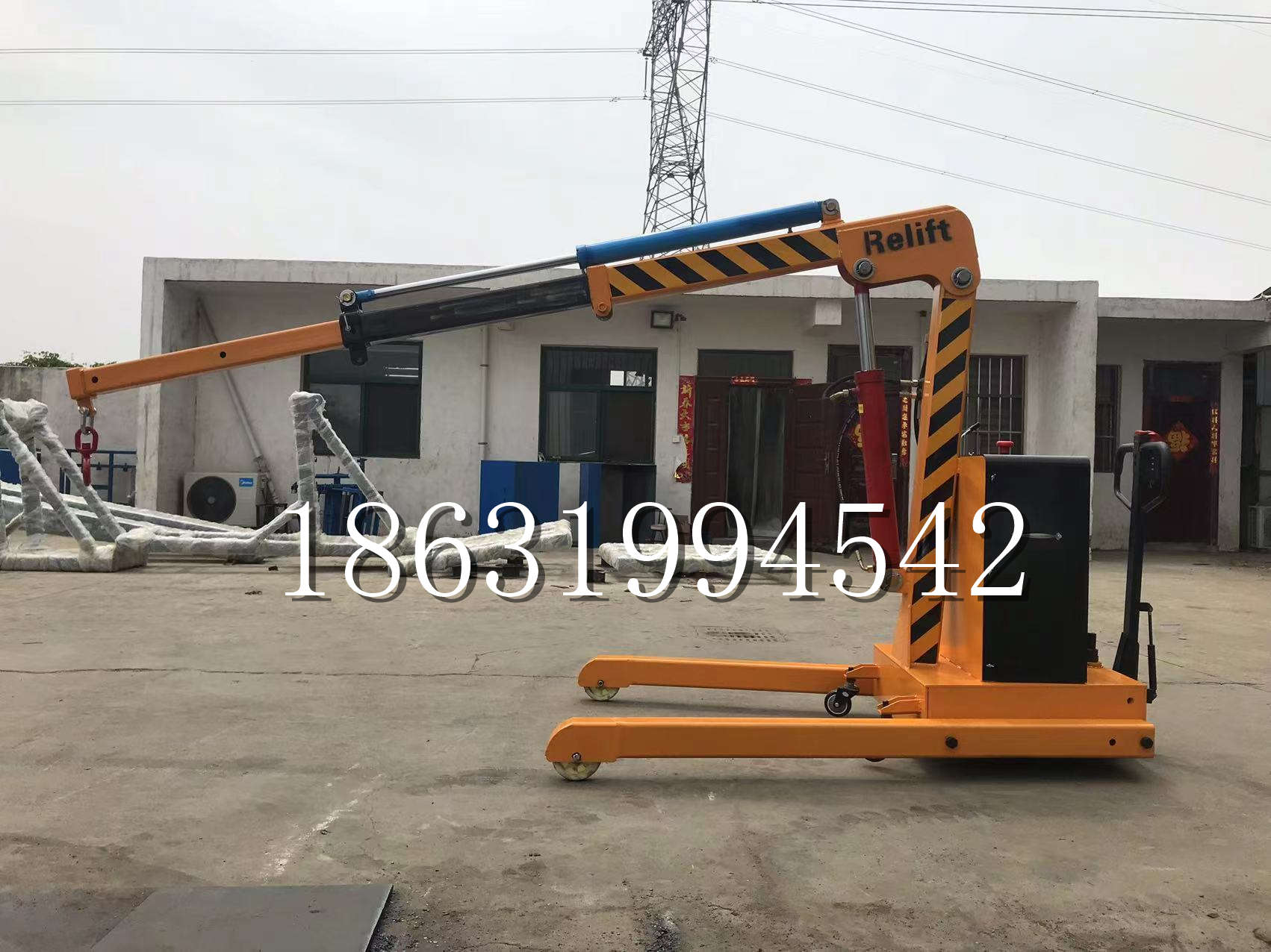 天津久征定做3吨三轮随车吊 农用园林绿化移树吊 平板工程用小吊机